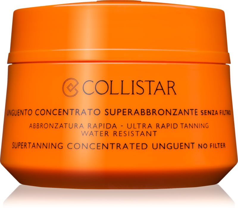 Collistar Sun No Protection konzentrierte Salbe zum Bräunen ohne Schutzfaktor