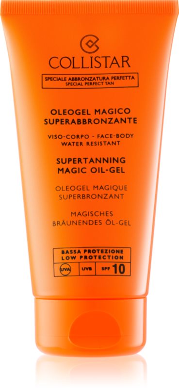 Collistar Sun Protection óleo em gel para acelerar e manter o bronzeado SPF 10