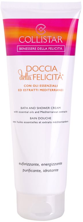 Collistar Benessere Della Felicitá gel-crema de dus cu uleiuri esentiale si extracte din plante mediteraneene.