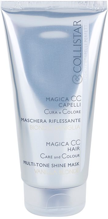 Collistar Magica CC máscara nutritiva com cor para cabelo loiro muito claro, com madeixas ou cabelo branco