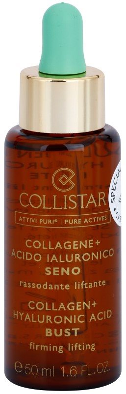 Collistar Pure Actives spevňujúce sérum na dekolt a poprsie s kolagénom