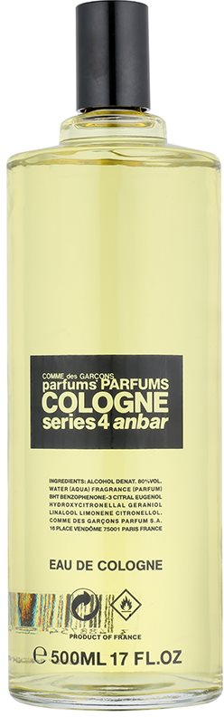 Comme des Garçons Series 4 Cologne: Anbar Eau de Cologne unisex 500 ml