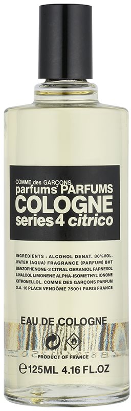 Comme des Garçons Series 4 Cologne: Citrico eau de Cologne mixte 125 ml