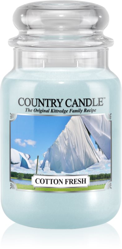 Country Candle Cotton Fresh candela profumata 652 g