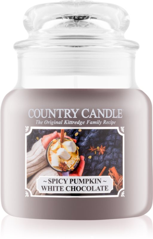 Country Candle Spicy Pumpkin White Chocolate vonná sviečka 453,6 g
