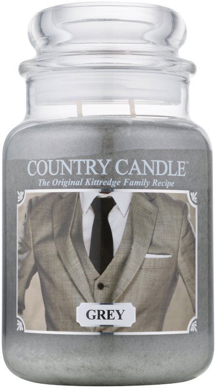 Country Candle Grey lumânare parfumată 652 g