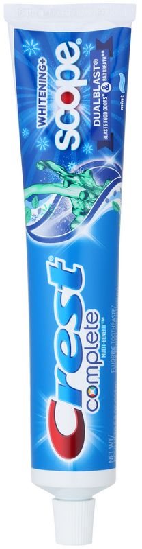 Crest Complete Scope Whitening+ Dualblast pasta de dientes blanqueadora para aliento fresco
