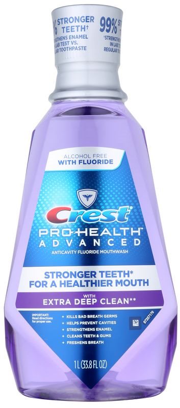 Crest Pro-Health Advanced enjuague bucal para la protección de las encías y un aliento fresco