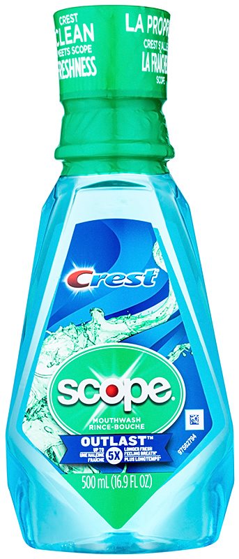 Crest Scope Outlast enjuague bucal para aliento fresco