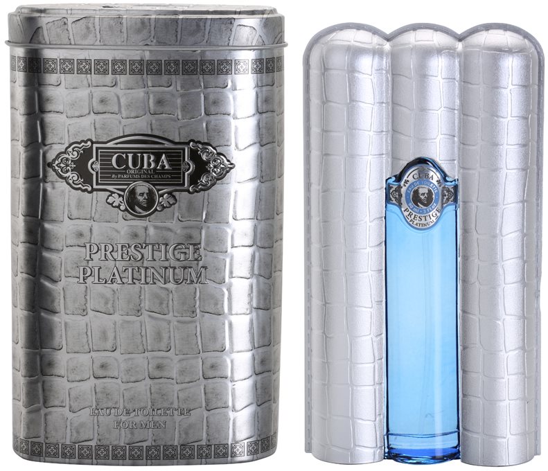 Cuba Prestige Platinum Eau de Toilette for Men 90 ml