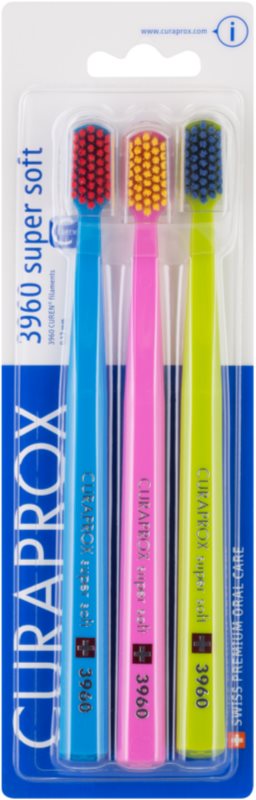 Curaprox 3960 Super Soft escovas de dentes 3 unidades