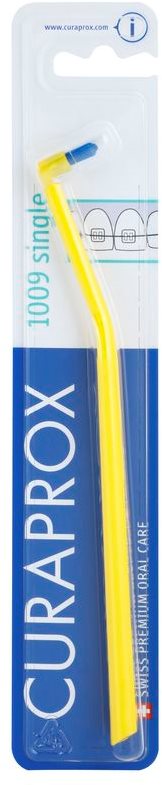 Curaprox 1009 Single brosse à dents "single" pour les utilisateurs d'appareils dentaires fixes