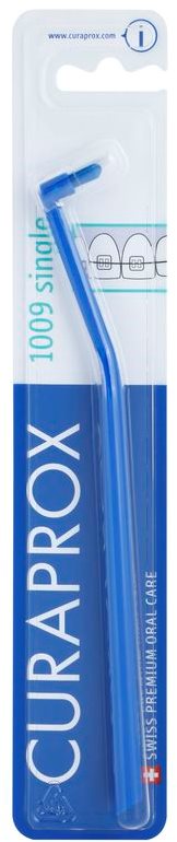 Curaprox 1009 Single brosse à dents "single" pour les utilisateurs d'appareils dentaires fixes