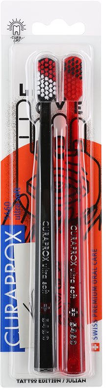 Curaprox 5460 Ultra Soft Tattoo Edition zubní kartáčky 2 ks
