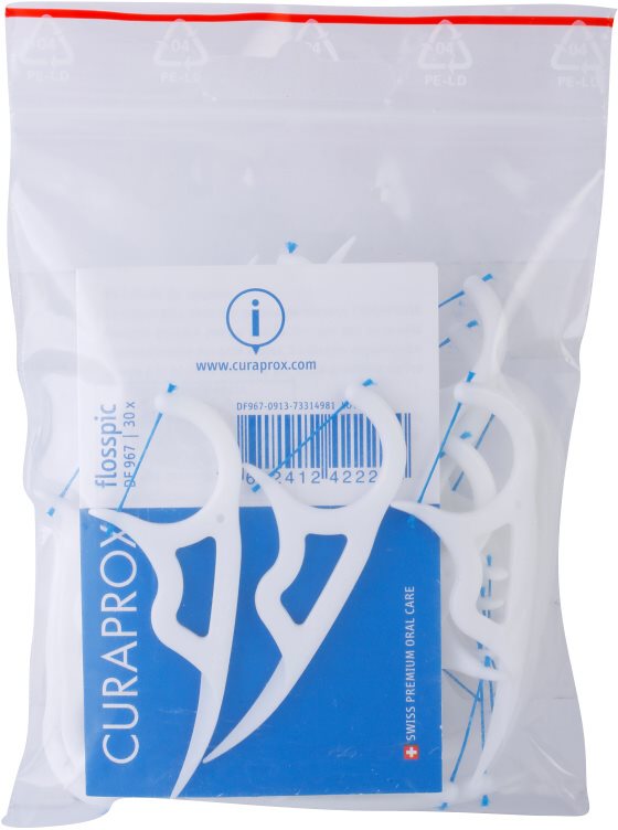 Curaprox Flosspic DF 967 Dental Floss and Toothpick In One