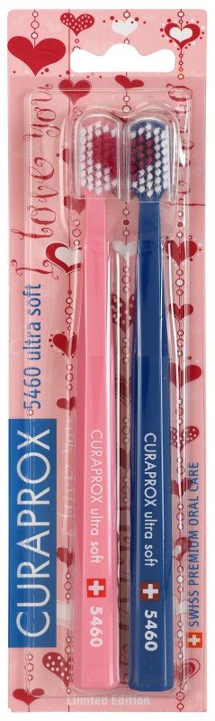 Curaprox 5460 Ultra Soft I Love You Toothbrushes, 2 pcs