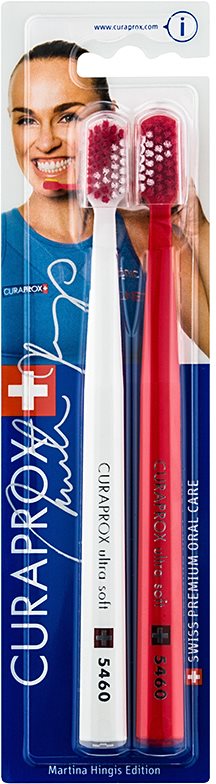 Curaprox 5460 Ultra Soft Martina Hingis Edition zubní kartáčky 2 ks