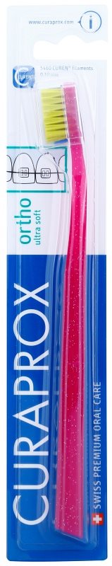 Curaprox Ortho Ultra Soft 5460 ортодонска четка за зъби за лица, носещи зъбни брекети