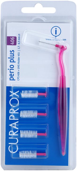 Curaprox Perio Plus náhradní mezizubní kartáčky 5 ks + držák