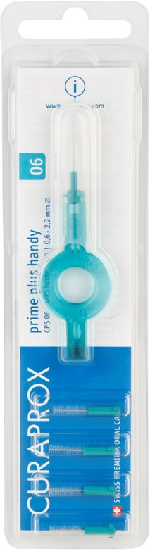 Curaprox Prime Plus Handy CPS náhradné medzizubné kefky 5 ks + držiak