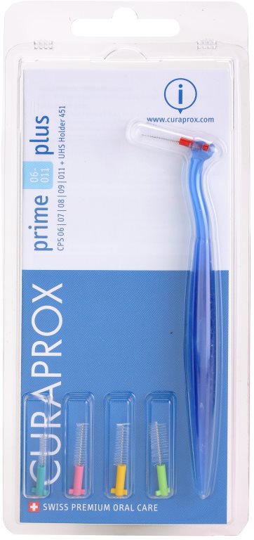 Curaprox Prime Plus 06 - 011 змінні міжзубні щітки 5 шт + тримач