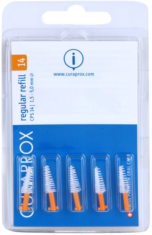 Curaprox Regular Refill CPS náhradné medzizubné kónické kefky v blistrovom balení 5 ks
