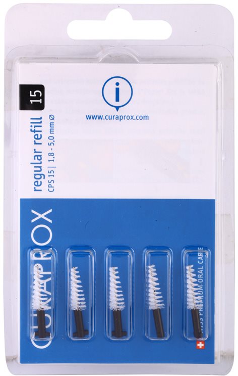 Curaprox Regular Refill CPS konische Ersatz-Interdentalbürsten in der Blisterverpackung 5 pc