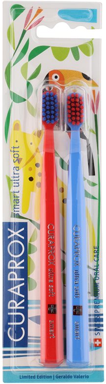 Curaprox 7600 Smart Ultra Soft Jungle Edition fogkefék 2db