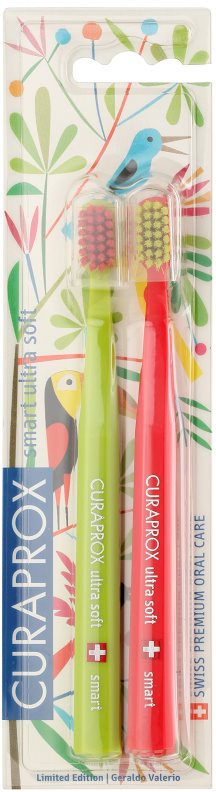 Curaprox 7600 Smart Ultra Soft Jungle Edition Zahnbürsten 2 Stk.