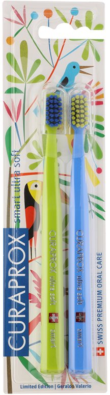 Curaprox 7600 Smart Ultra Soft Jungle Edition zubní kartáčky 2 ks