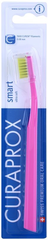 Curaprox 7600 Smart Ultra Soft четка за зъби с къса глава ултра софт