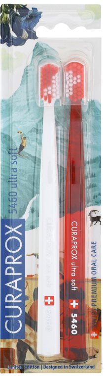 Curaprox 5460 Ultra Soft Swiss Edition - Zermatt zubné kefky 2 ks