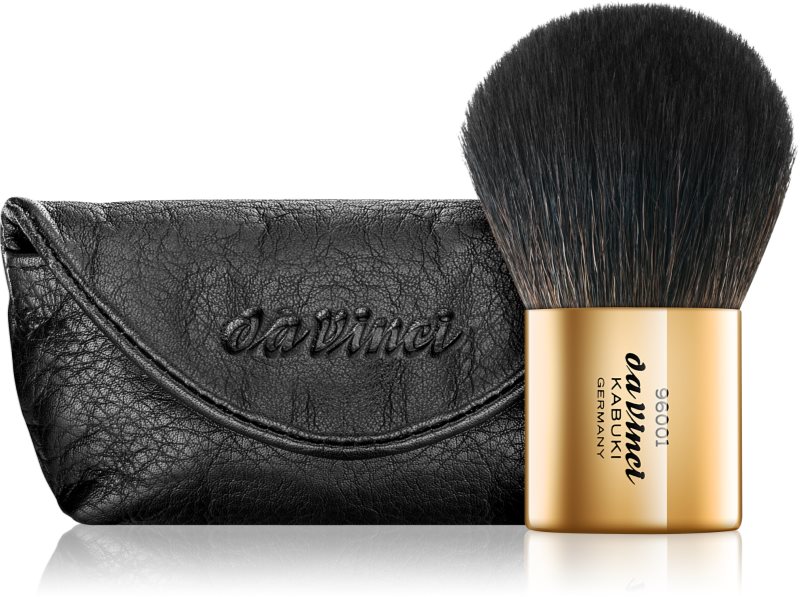 da Vinci Kabuki Gold kabuki štětec na pudr s pouzdrem
