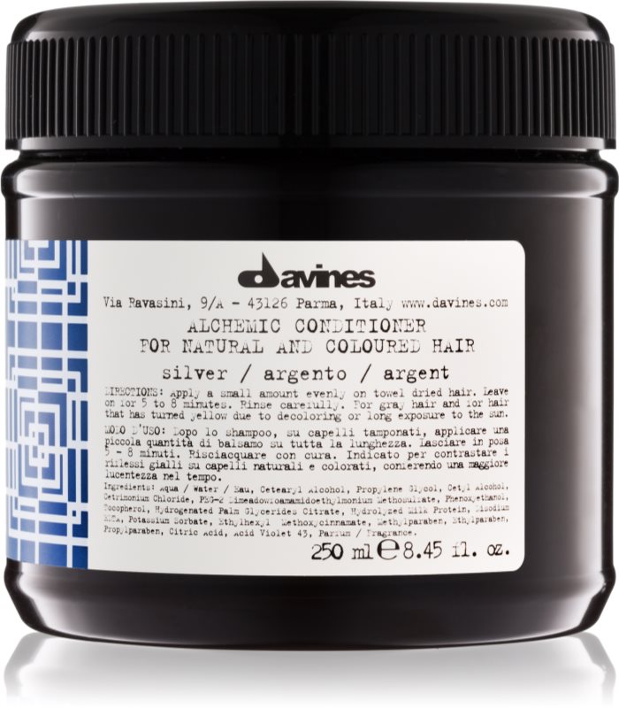 Davines Alchemic Silver vlažilni balzam za intenzivnost barve las
