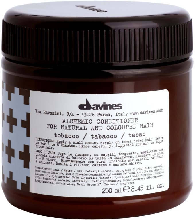 Davines Alchemic Tobacco vlažilni balzam za intenzivnost barve las