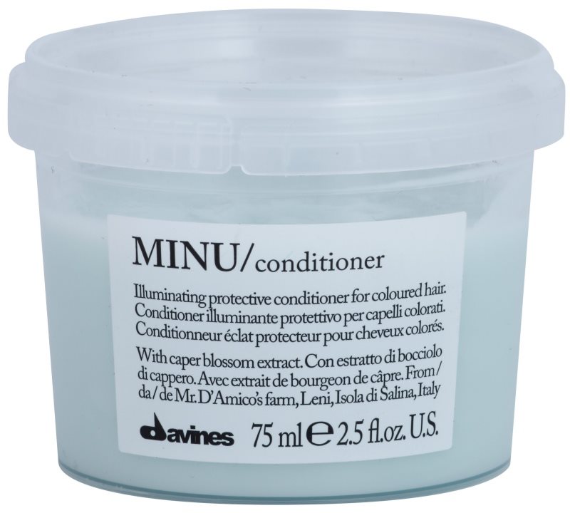 Davines Minu Caper Blossom zaščitni balzam za barvane lase