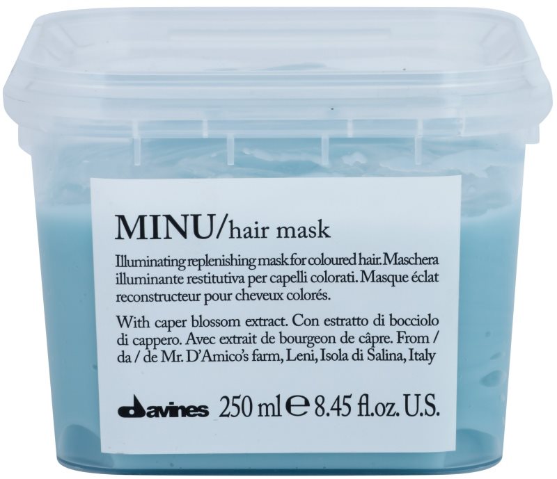 Davines Minu Caper Blossom obnovující maska pro barvené vlasy