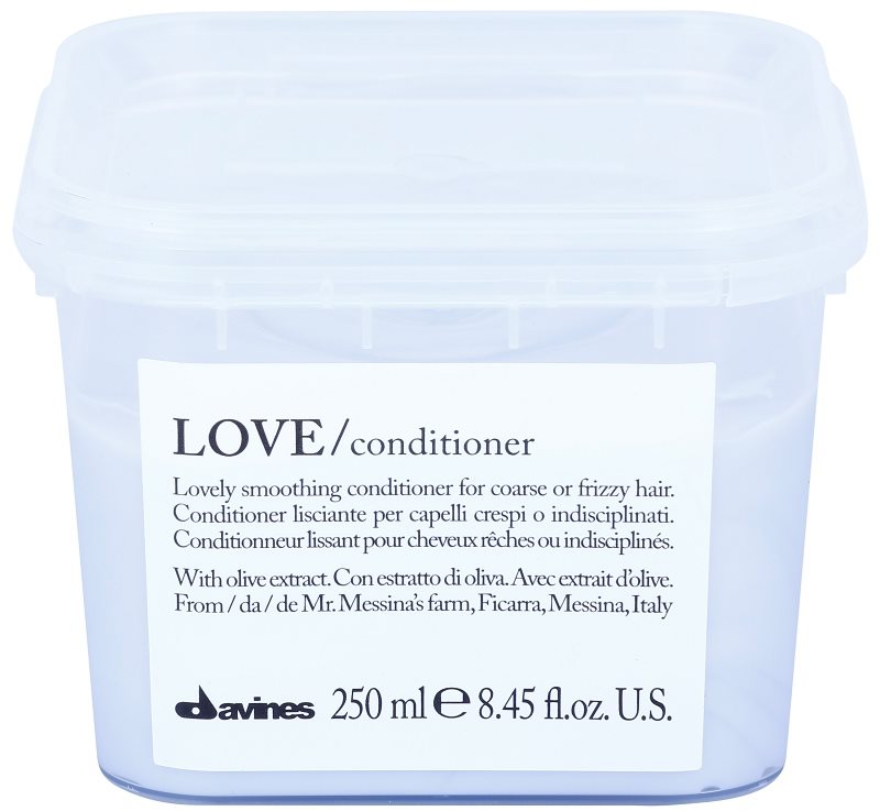 Davines Love Olive kisimító kondicionáló a rakoncátlan és töredezett hajra