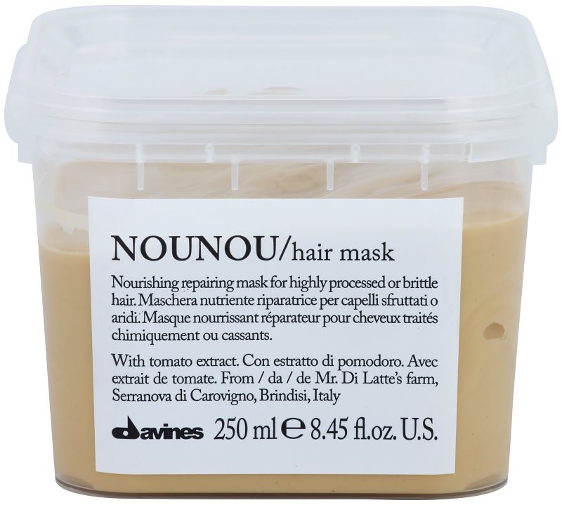 Davines NouNou Tomato masca hranitoare pentru par degradat sau tratat chimic