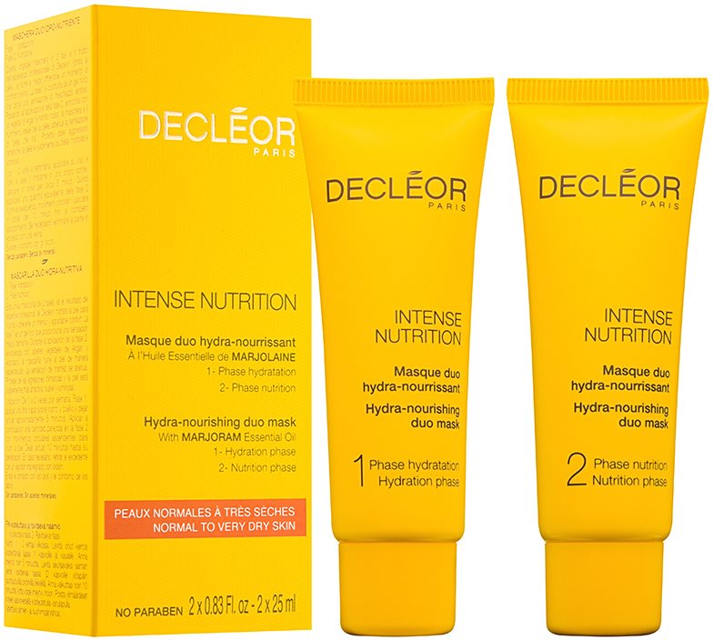 Decléor Intense Nutrition hydratačná a vyživujúca pleťová maska duo