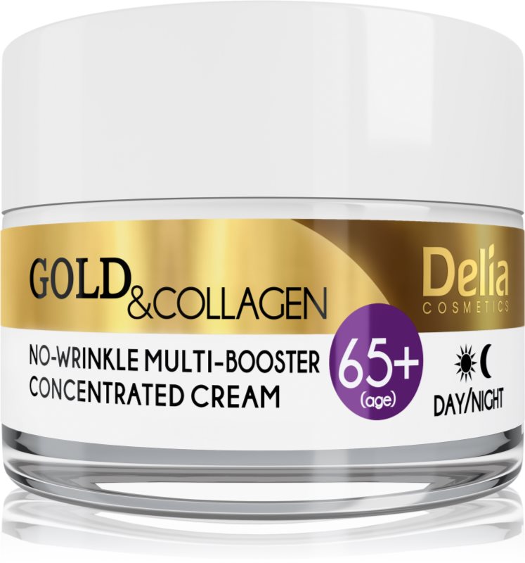 Delia Cosmetics Gold & Collagen 65+ protivráskový krém s regeneračným účinkom