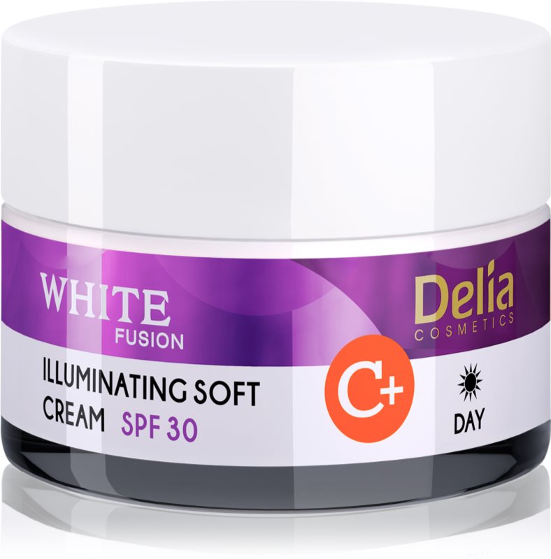 Delia Cosmetics White Fusion C+ aufhellende Tagescreme für hyperpigmentierte Haut SPF 30