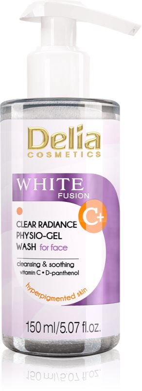 Delia Cosmetics White Fusion C+ gel nettoyant détoxifiant pour peaux hyperpigmentées