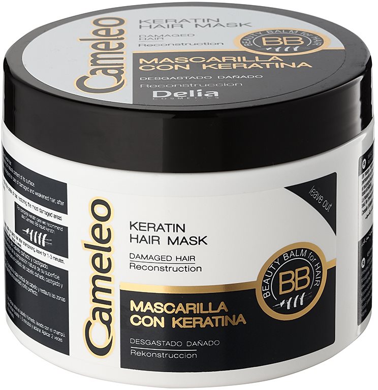 Delia Cosmetics Cameleo BB máscara de queratina para cabelo danificado