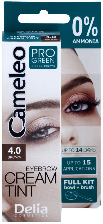Delia Cosmetics Cameleo Pro Green culoare pentru sprancene fără amoniac