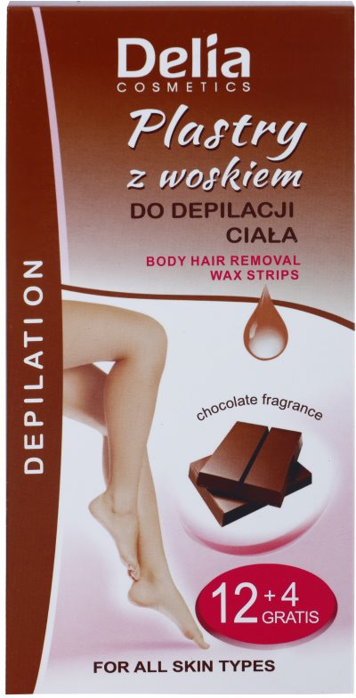 Delia Cosmetics Depilation Chocolate Fragrance Enthaarungswachsstreifen für den Körper