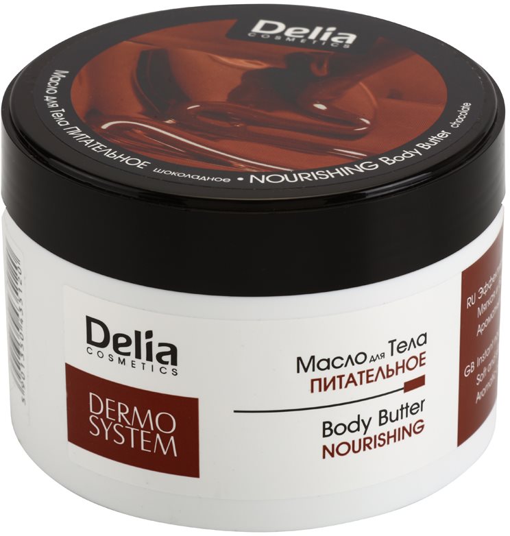 Delia Cosmetics Dermo System tápláló vaj a testre bambuszolajjal és csokoládéval