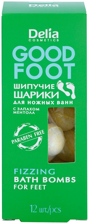 Delia Cosmetics Good Foot szénsavas fürdő golyók lábakra