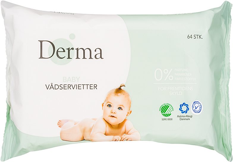 Derma Baby feuchte Reinigungstücher für Kinder ab der Geburt