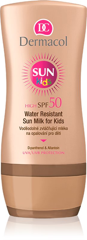 Dermacol Sun Kids loção à prova de água para proteção solar das crianças SPF 50